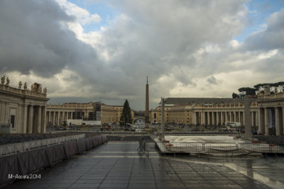 Looking out from the steps of St. Peters...t