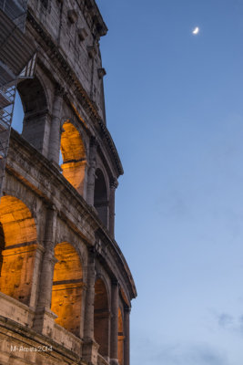 The Coliseum....most of it was covered in scaffolding.