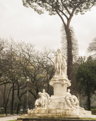 On our walk through the Borghese Gardens