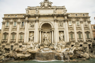 The Trevi Fountain with water!