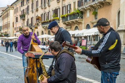 Great gypsy band in the Piazza