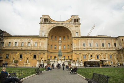 Interior courtyard at the Vatican