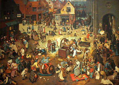Bruegel the Elder, Fight between Carnival and Lent