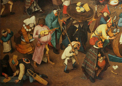 Bruegel the Elder, Fight between Carnival and Lent, detail 2