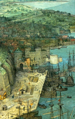 Bruegel the Elder, Tower of Babel, detail 5