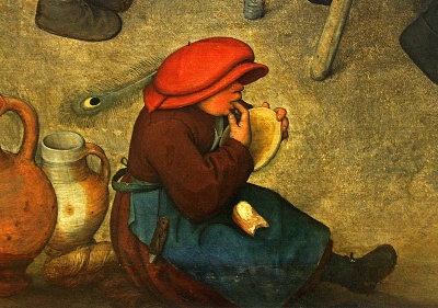 60 Bruegel the Elder, Peasant Wedding, detail 3