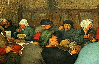 Bruegel the Elder, Peasant Wedding, detail 5