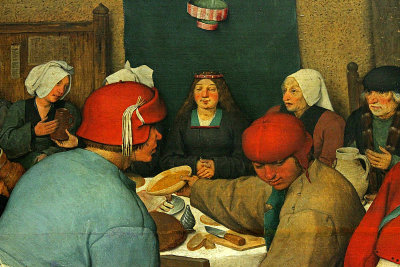 Bruegel the Elder, Peasant Wedding, detail 6