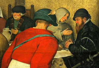 Bruegel the Elder, Peasant Wedding, detail 7