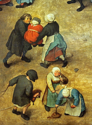 Bruegel the Elder, Children's Games, detail 2