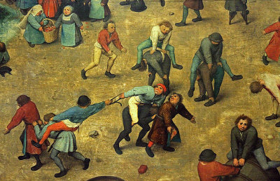 Bruegel the Elder, Children's Games, detail 5