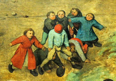 Bruegel the Elder, Children's Games, detail 6