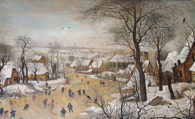 Bruegel the Elder, Winter Landscape with Skaters and Bird Trap