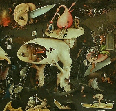 Garden of Earthly Delights, right wing, detail 1