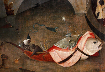 Hieronymus Bosch, Temptation of St. Anthony, central panel