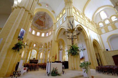 inside Sacred Heart Basilica, Paray-le-Monial