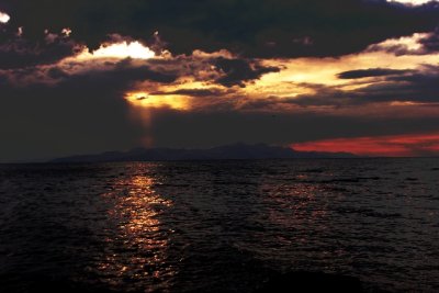 Sunset at the Great Salt Lake, Ut.