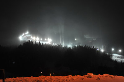 Are, Sweden. Multiple optical effects
