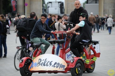 Berlin four wheeled six passenger rickshaw Sun 19