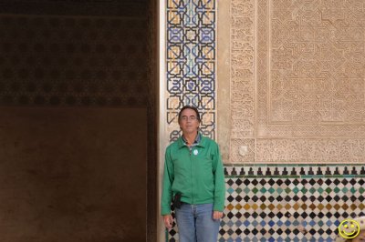 Tiled wall at Alhambra Sat 21