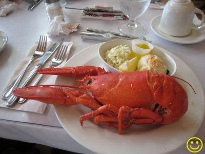 Prince Edward Island lobster lunch Tue 7