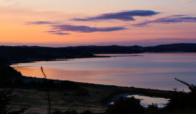 Bay and lagoon sunset