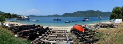 Resting fishing boats