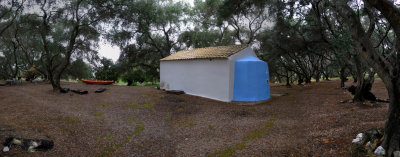 Private church lost in the olive trees