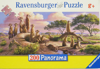 Ravensburger Puzzle  : 200 piece Panorama  Adorable Meerkats