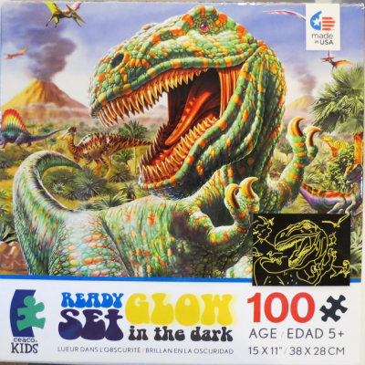 Ceaco KIDS :  100 piece : Colorful Predator Dinosaurs