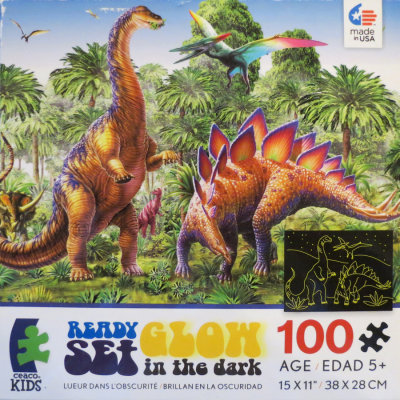 Ceaco KIDS : Ready Set Glow : 100 piece : Dinosaur Variety