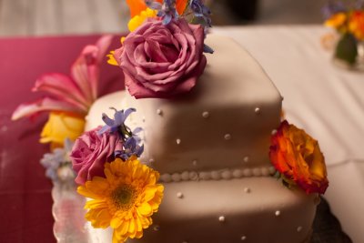 Simple yet beautiful wedding cake. Photo by Susan Pacek Photography