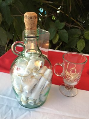 Message In A Bottle for the couple to read on their anniversary