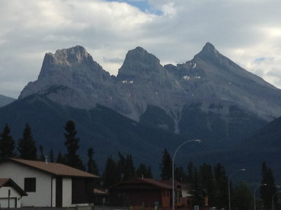 Three Sisters near Canmore, AB