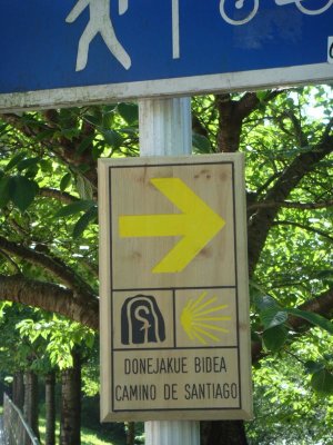 Sign Showing the St. James Way
