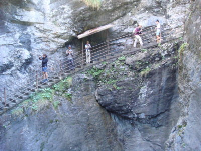 Inside the mountain.