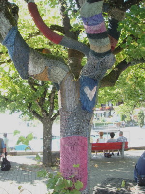 A cozy tree at the dock on Brienzersee