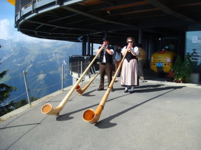 Alphorns at Schynige Platte
