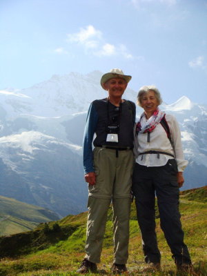 Us in front of the Jungfrau.