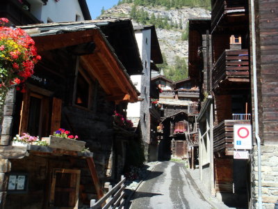 Zermatt old town section