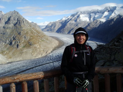 Nancy at Bettmerhorn tram station