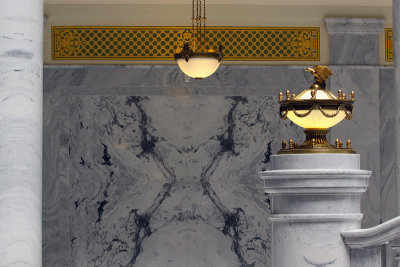 An Example of Book Cut Marble Panels