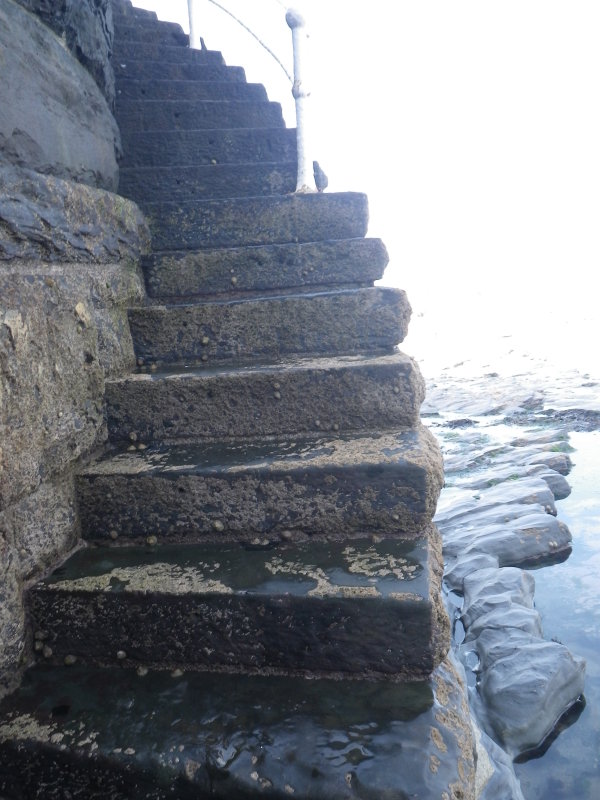 Stairs from the sea