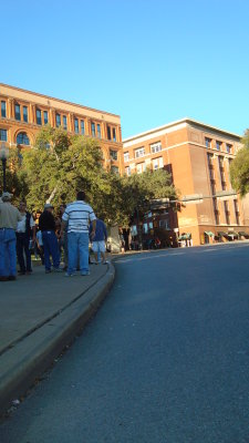 Back toward the Book Depository