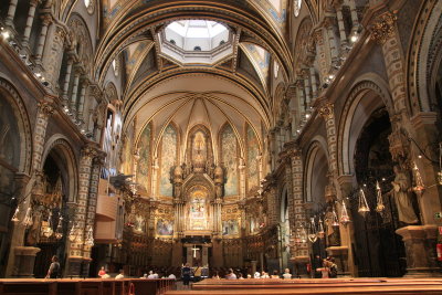 Inside the basilica