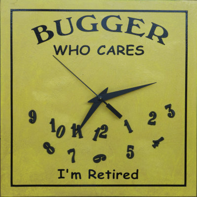 TIME STANDS STILL WHEN YOU RETIRE.  OR DOES IT?