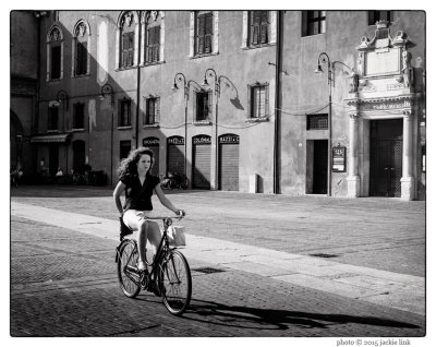 26 Cyclist in Ferrara, Italy