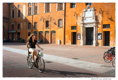 26 Cyclist in Ferrara, Italy