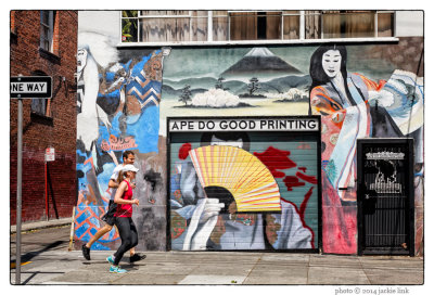 13 Runners on 15th Street (Ape Do Good Printing)
