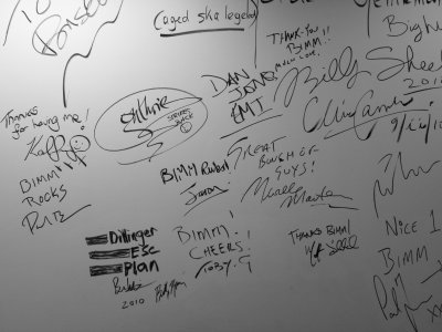 Signatures on the Wall at BIMM